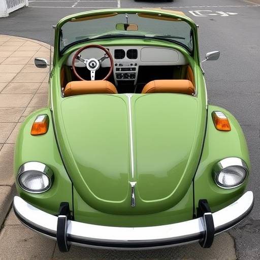 Fusca 1975 restaurado em verde musgo com interior caramelo impec&aacute;vel